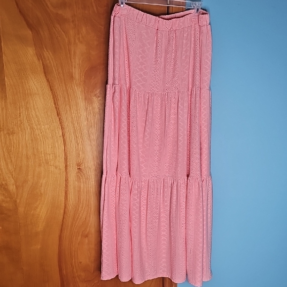 LuLaRoe Dresses & Skirts - LuLaRoe Pink Maxi Skirt